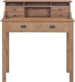 vidaXL Γραφείο 90 x 50 x 100 εκ. από Μασίφ Ξύλο Teak