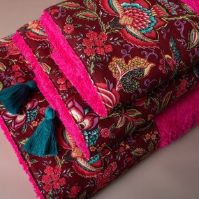 Πετσέτα Χεριών (30x50) White Fabric Pia Red 500gsm