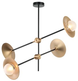 Φωτιστικό Οροφής Πολύφωτο Aca Layla HL4324C84BB Brass