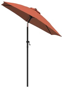 vidaXL Ομπρέλα Τερακότα 200 x 224 εκ. Αλουμινίου