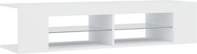 vidaXL Έπιπλο Τηλεόρασης με LED Λευκό 135x39x30 εκ.