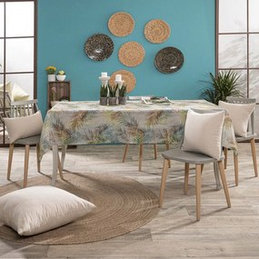 Τραπεζομάντηλο Arousa Beige-Green Teoran 135X180cm Πολυέστερ