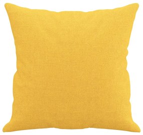 Μαξιλάρια Διακοσμητικά 2 τεμ. Αν. κίτρινο 40x40 εκ. Υφασμάτινα - Κίτρινο