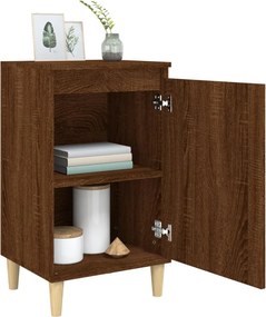 vidaXL Κομοδίνα 2 τεμ. Καφέ Δρυς 40x35x70 εκ. από Επεξεργασμένο Ξύλο