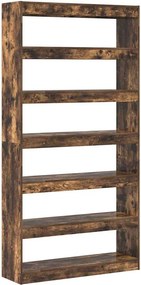 vidaXL Βιβλιοθήκη 6 επιπέδων 100 x 30 x 198 εκ. Επεξεργασμένο Ξύλο