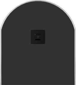 vidaXL Καθρέφτης Τοίχου Οβάλ Ασημί 80 x 35 εκ.