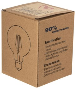 ΛΑΜΠΤΗΡΑΣ GLOBO LED FILAMENT 12W E27 3000K ΧΡΥΣΟ HM4049.02 (1 Τεμμάχια)