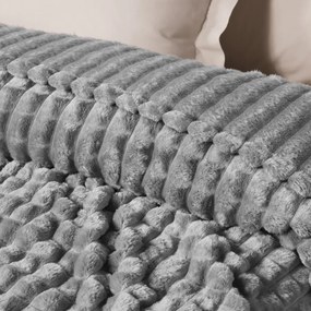Κουβέρτα Fleece Υπέρδιπλη (220x240) Das Home 1389 Grey