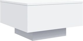 vidaXL Τραπεζάκι Σαλονιού με Φώτα LED Λευκό 55x55x31 εκ.