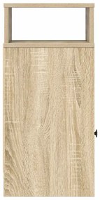 vidaXL Κομοδίνα 2 τεμάχια με συρτάρι Sonoma Δρυς 25x31x66 εκ.