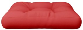 Μαξιλάρι Καναπέ Παλέτας Κόκκινο 50 x 50 x 12 εκ. Υφασμάτινο - Κόκκινο