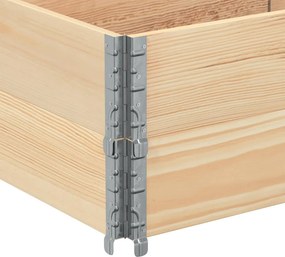 vidaXL Κολάρα Παλέτας 2 τεμ. 150x50 εκ. από Μασίφ Ξύλο Πεύκου