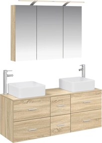 vidaXL Σετ Επίπλων Μπάνιου 4 pcs Sonoma Δρυς