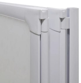 vidaXL Διαχωριστικό μπανιέρας 117 x 120 cm 3 Πάνελ πτυσσόμενα