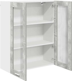 vidaXL Κρεμαστό ντουλάπι Σκυρόδεμα Γκρι 80 x 31 x 100 εκ.
