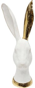 Επιτραπέζιο Διακοσμητικό Κουνέλι Λευκό Χρυσό 12x11x30 εκ. - Χρυσό