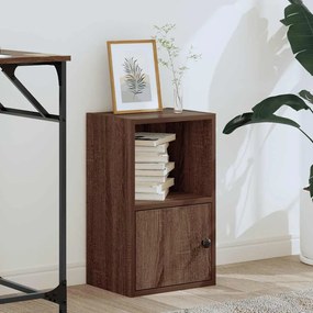 Βιβλιοθήκη Καφέ Δρυς 31x24x52 εκ. από Επεξεργασμένο Ξύλο - Καφέ