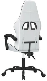 vidaXL Καρέκλα Gaming Λευκό/Μαύρο από Συνθετικό Δέρμα