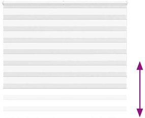 vidaXL Ζέβρα τυφλή Καφέ Πλάτος υφάσματος 160,9 εκ. Πολυεστέρας