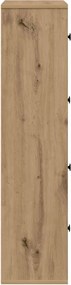 vidaXL Βιβλιοθήκη Αρτισιανή Δρυς 60x24x101,5 εκ. Επεξ. Ξύλο