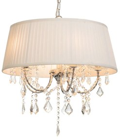 Φωτιστικό Οροφής Textile FMD968305 White Crystal, Metal
