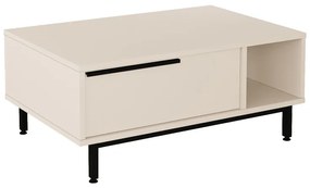Τραπέζι σαλονιού Frixton pakoworld σε cappuccino απόχρωση 90x60x37.5εκ