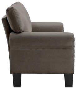 vidaXL Καναπές Διθέσιος Χρώμα Taupe Υφασμάτινος