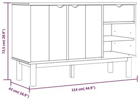 ΜΠΟΥΦΕΣ 114 X 43 X 73,5 ΕΚ. ΑΠΟ ΜΑΣΙΦ ΞΥΛΟ ΠΕΥΚΟΥ 351300