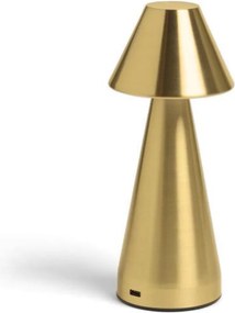 Επιτραπέζιο Διακοσμητικό Φωτιστικό LED Μπαταρίας 21x10cm - Χρυσό