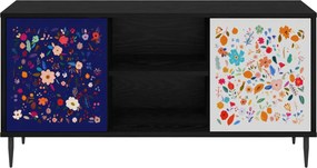 vidaXL Ντουλάπι TV MAINZ 102 x 33 x 51 εκ Μαύρη Δρυς
