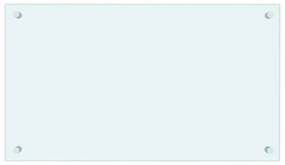 vidaXL Πλάτη Κουζίνας Λευκή 70 x 40 εκ. από Ψημένο Γυαλί