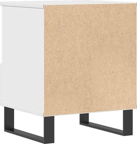 vidaXL Κομοδίνα Λευκά 2 τεμ. 40 x 35 x 50 εκ. από Επεξεργασμένο Ξύλο