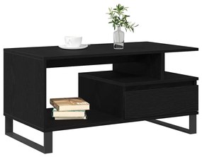 vidaXL Τραπεζάκι Καφέ Μαύρη δρυς 90 x 49 x 45 εκ Επεξεργασμένο ξύλο