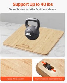 VEVOR Appliance Slider 13 x 16 in Sliding Tray for Kitchen Countertop