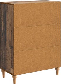 vidaXL Πλαϊνό γραφείο Παλαιωμένο ξύλο 66 x 34,5 x 90 εκ