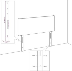 vidaXL Κεφαλάρι Ανοιχτό γκρι 160 cm Βελούδο