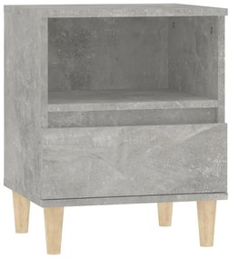 vidaXL Κομοδίνα 2 τεμ. Γκρι Σκυροδέματος 40 x 35 x 50εκ.