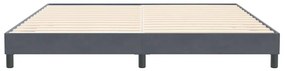 vidaXL Box Spring Κρεβάτι χωρίς στρώμα Σκούρο γκρι 200x220cm Βελούδινο