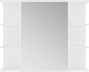 vidaXL Σετ Επίπλων Μπάνιου 3 Τεμαχίων Λευκό από Επεξ. Ξύλο