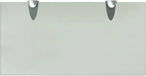 vidaXL Ράφια Τοίχου 2 τεμ. 8 χιλ. 40 x 20 εκ. Γυάλινα