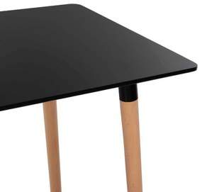ΤΡΑΠΕΖΙ MINIMAL HM8581.02 ΜΑΥΡΟ MDF-ΠΟΔΙΑ ΟΞΙΑ ΣΕ ΦΥΣΙΚΟ ΧΡΩΜΑ- 120Χ60X74Υεκ.