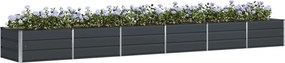 vidaXL Γλάστρα Ανθρακί 480 x 80 x 45 cm Ατσάλι