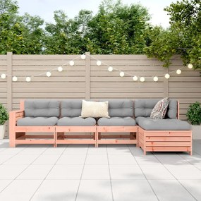 vidaXL Καναπές Κήπου Σετ 5 Τεμ. Μασίφ Ψευδοτσούγκα Ελάτης