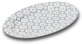 Πιατέλα Πορσελάνινη Οβάλ Maiolica Grey 10-099-107 35Χ24Cm White Nava Porcelain