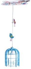 Φωτιστικό Οροφής MD150411B Blue Plastic,Mdf