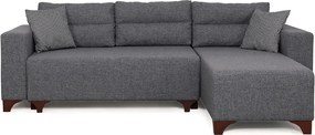 Corner Sofa-Bed Tloft Mini - Grey Grey
