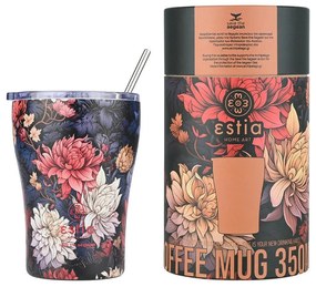 ESTIA ΘΕΡΜΟΣ COFFEE MUG SAVE THE AEGEAN 350ml MIDNIGHT BLOSSOM