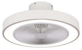 ESTIA ΑΝΕΜΙΣΤΗΡΑΣ ΟΡΟΦΗΣ HALO FLOW 50cm 15w ΜΕ CCT LED ΦΩΤΙΣΜΟ 45W & ΤΗΛΕΧΕΙΡΙΣΤΗΡΙΟ ΛΕΥΚΟΣ