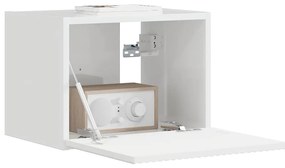 vidaXL Ντουλάπι Τηλεόρασης Τοίχου Λαμπερό Λευκό 60 x 31 x 29.5 εκ