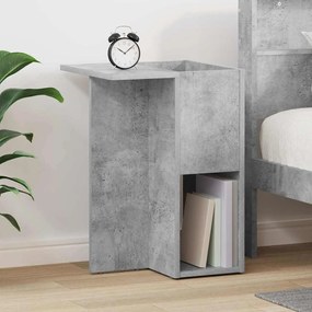 vidaXL End Table Σκυρόδεμα Γκρι 35 x 40 x 55 εκ. Επεξεργασμένο ξύλο